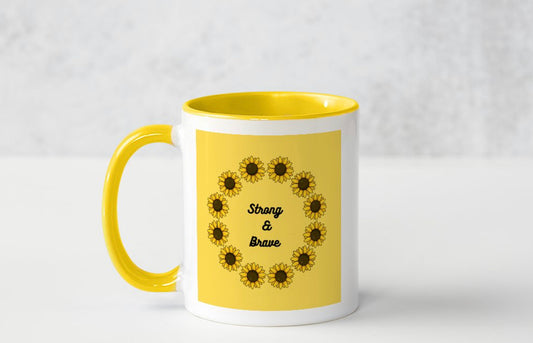 Mug - Sunflower strong & brave