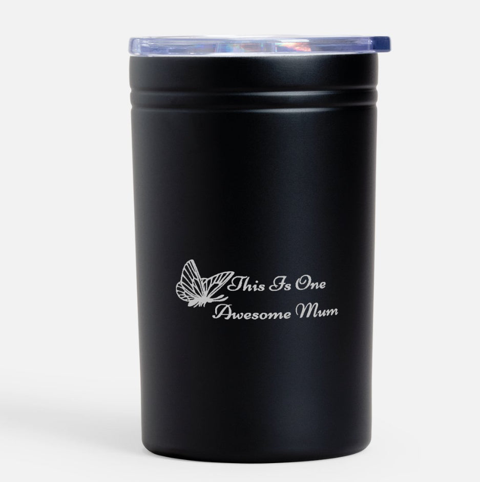 Travel mug - awesome mum black