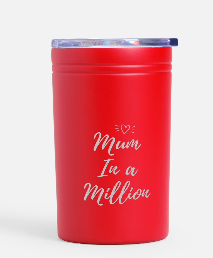 Travel mug - mum in a million red